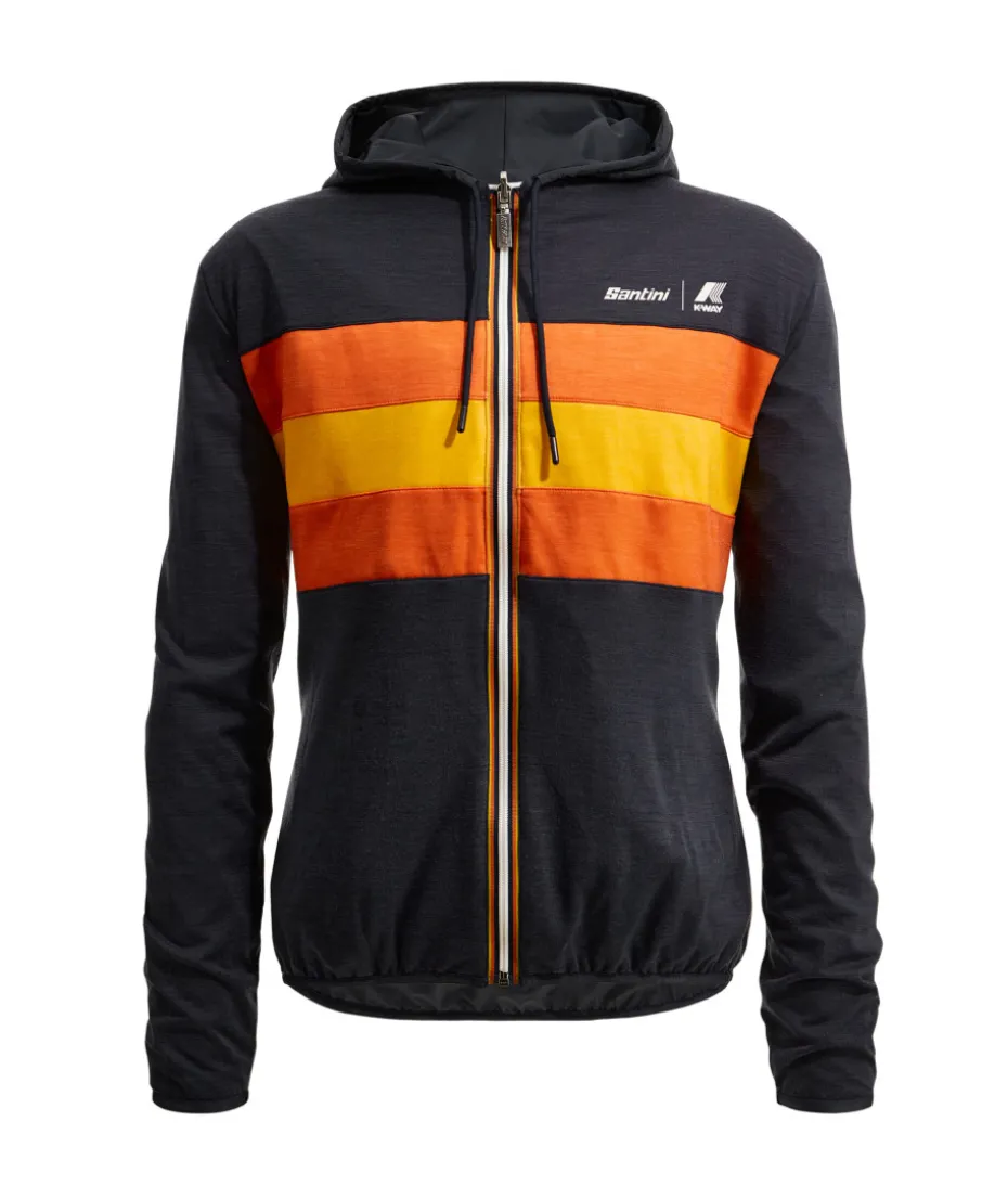 SANTINI x K-WAY - CHAQUETA ANTIVIENTO REVERSIBLE