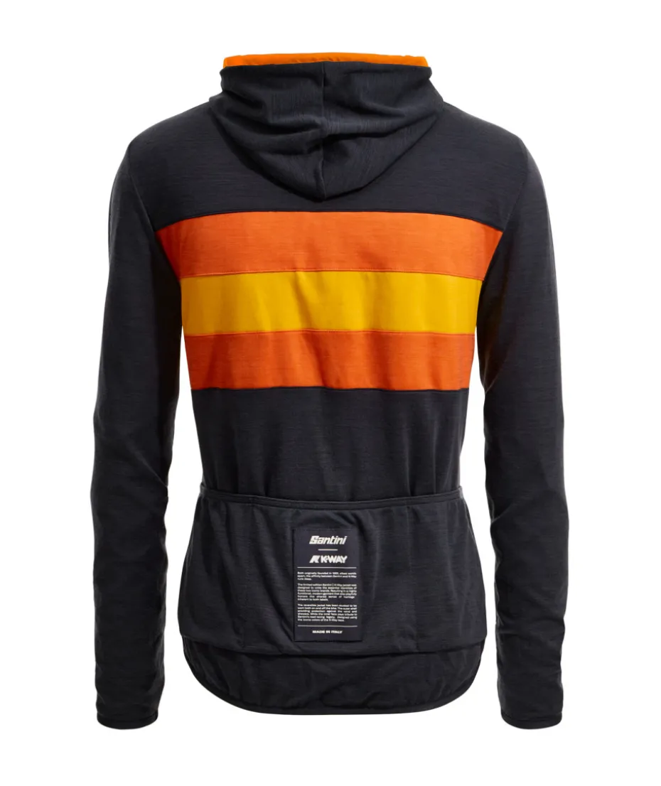 SANTINI x K-WAY - CHAQUETA ANTIVIENTO REVERSIBLE