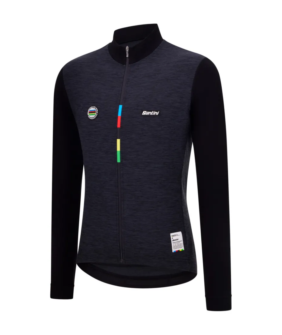 UCI WORLD CHAMPION - MAILLOT DE MANGA LARGA MONDO